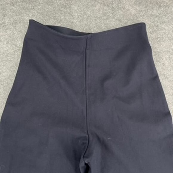 Quince Ultra-Stretch Ponte Super Wide Leg Ankle Pants Navy Medium New - Picture 5 of 6